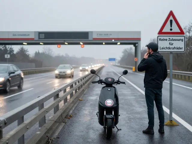 Ist es erlaubt, mit einem Elektroroller auf der Autobahn zu fahren?