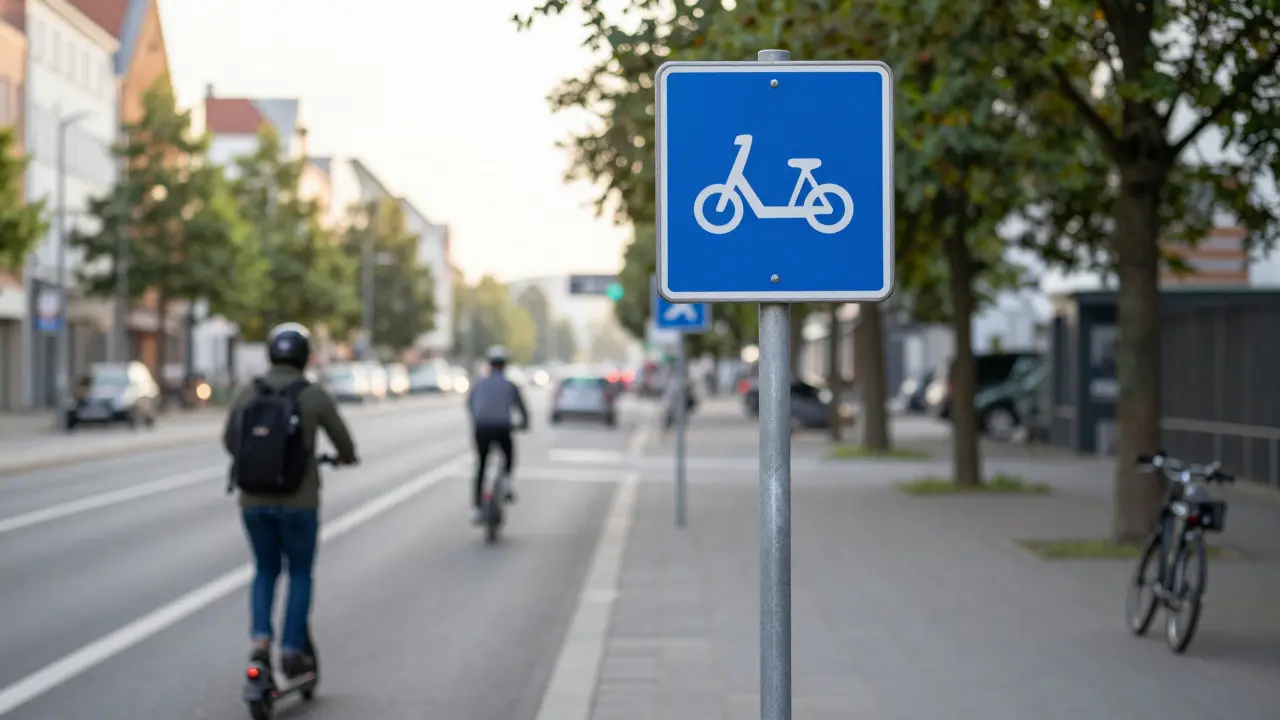 Ist es erlaubt, einen E-Roller auf dem Radweg zu fahren? Das müssen Sie wissen