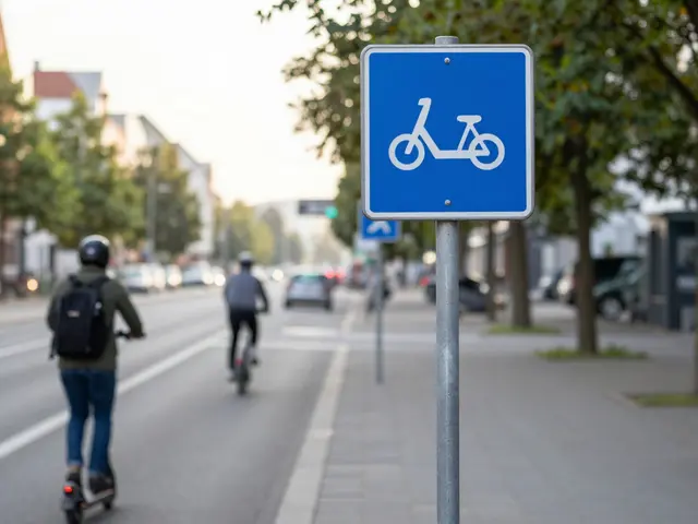 Ist es erlaubt, einen E-Roller auf dem Radweg zu fahren? Das müssen Sie wissen