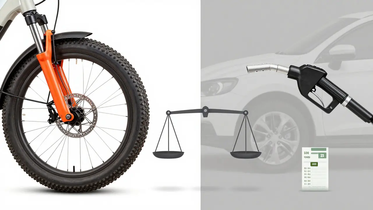 Vergleich von Wartungskosten E-Bike und Auto